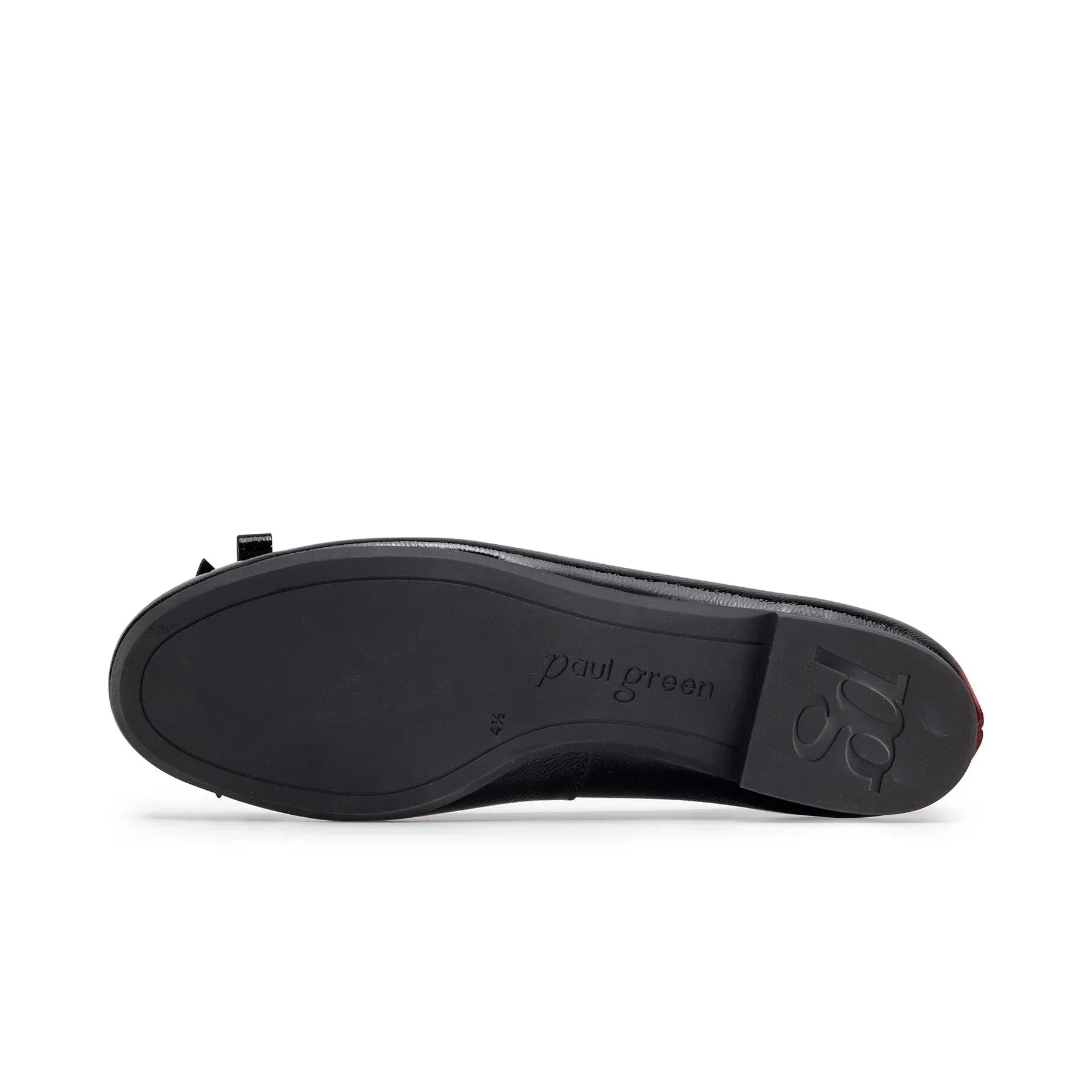 Chrissy Flat Black Crinkled Patent
