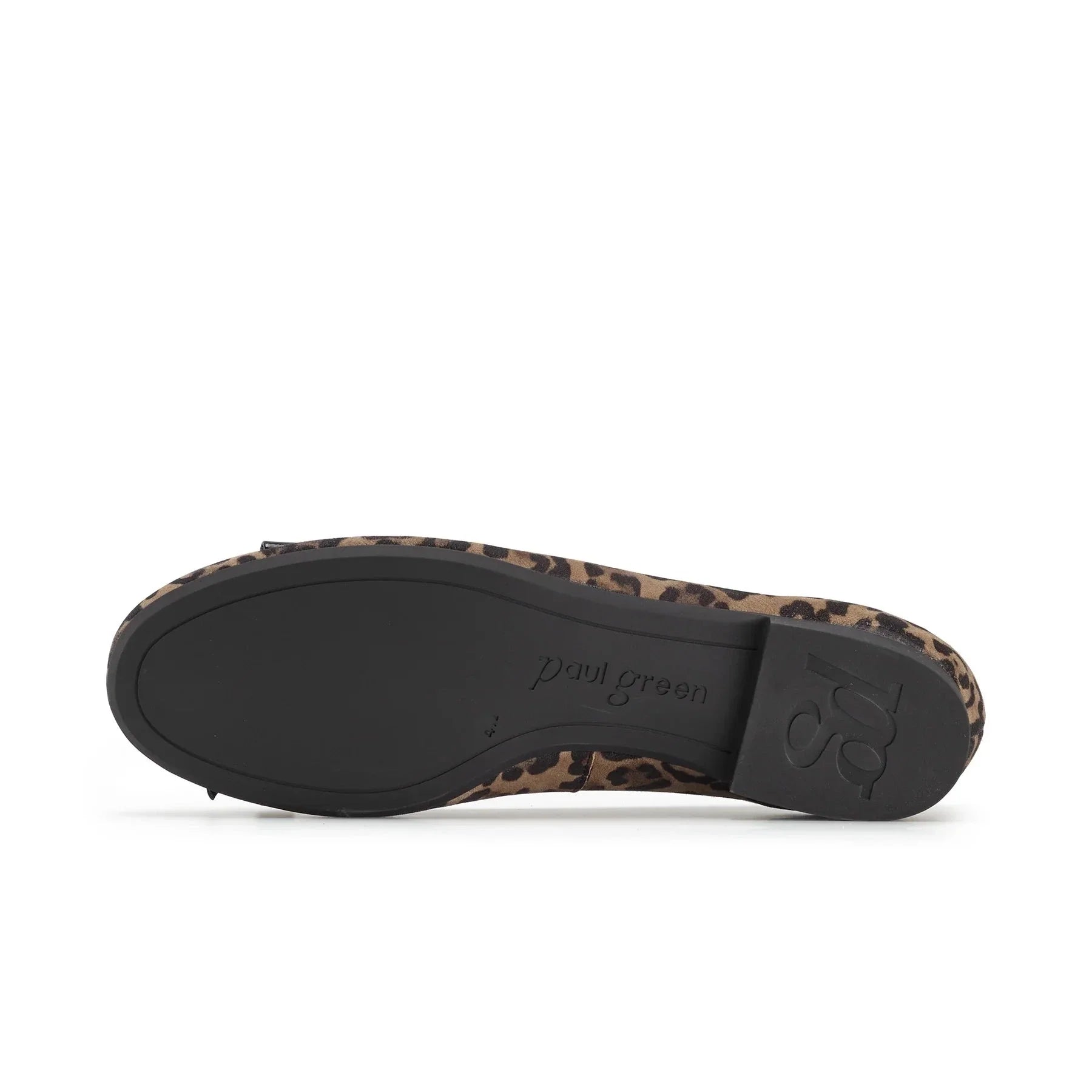 Chrissy Flat Sahara Black Leo Crinkled Patent