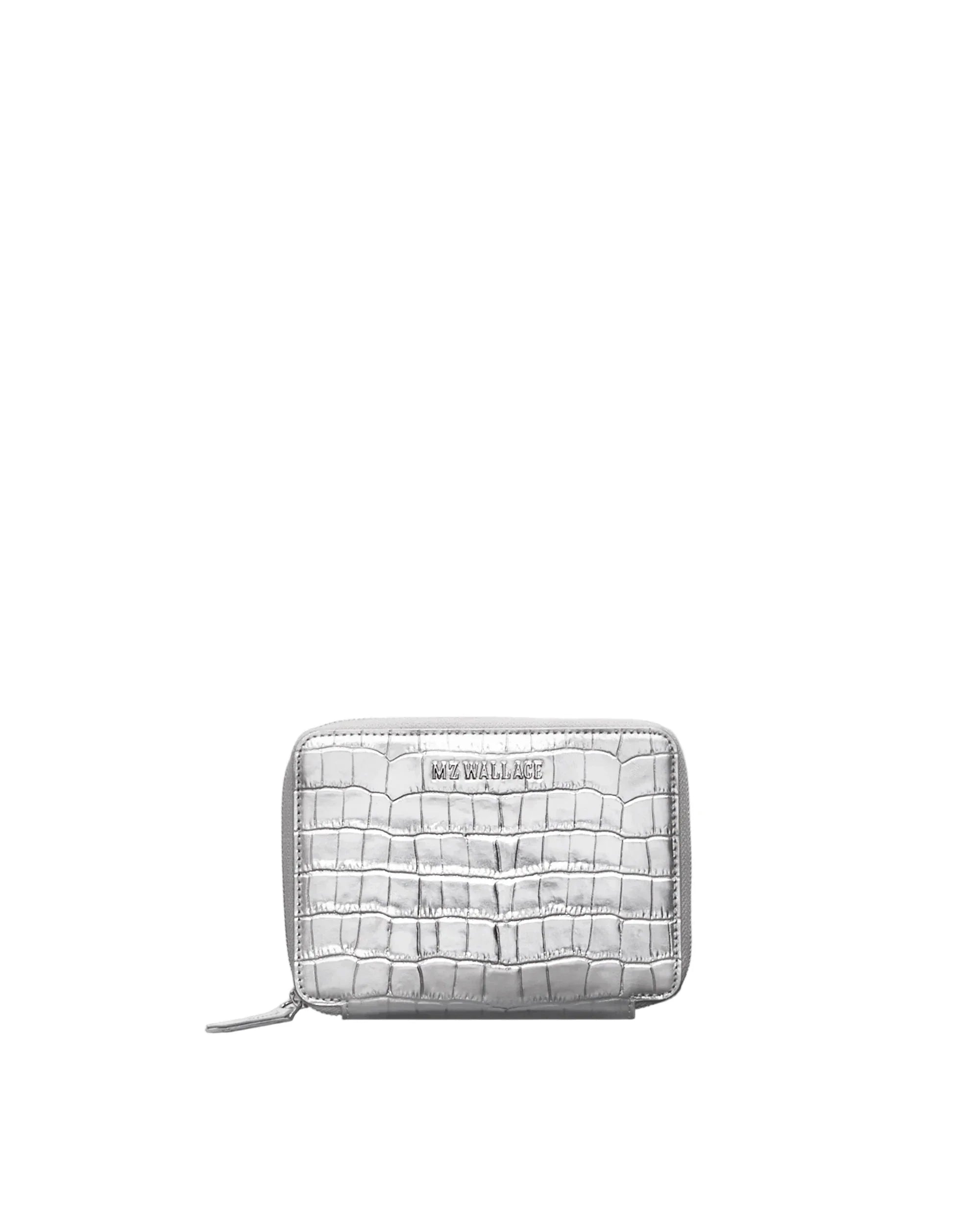 Passport Organizer Silver Croc Effect
