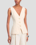 Avalina Vest Ecru