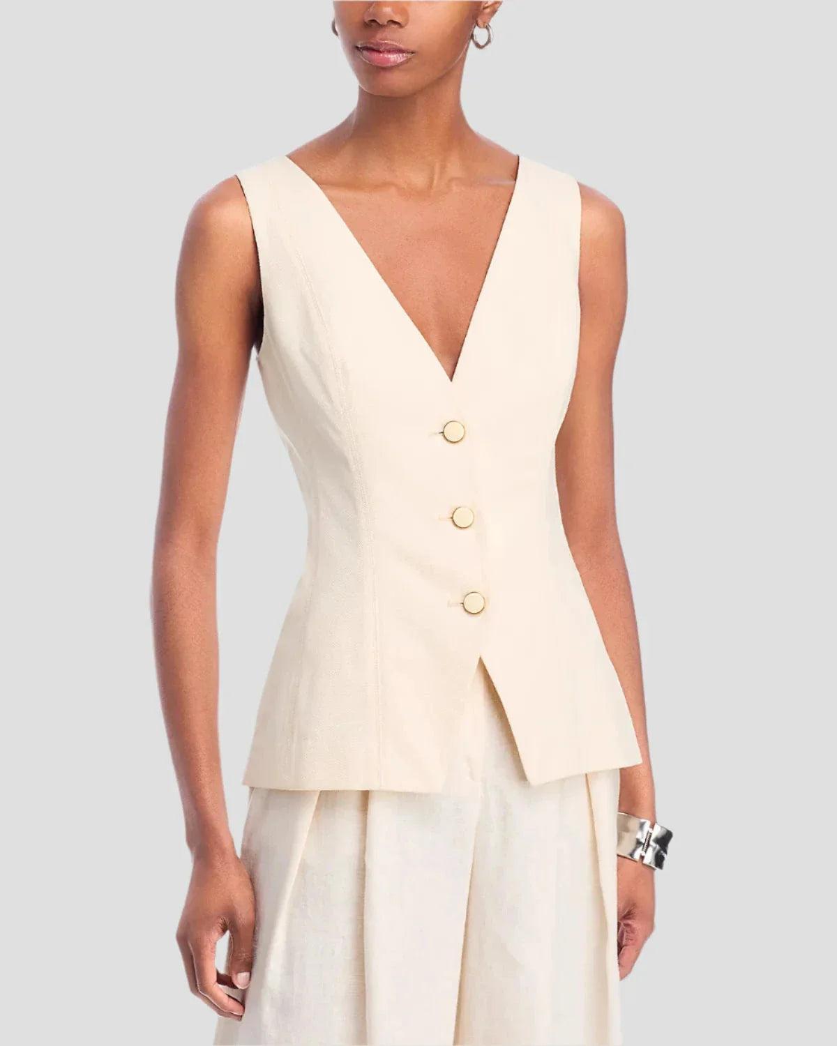 Avalina Vest Ecru
