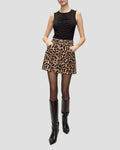 Chloe Mini Skirt Washed Leopard