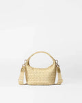 Mini Woven Hobo Light Gold Pearl Metallic