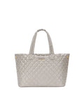 Medium Metro City Tote Sable Pearl Metallic
