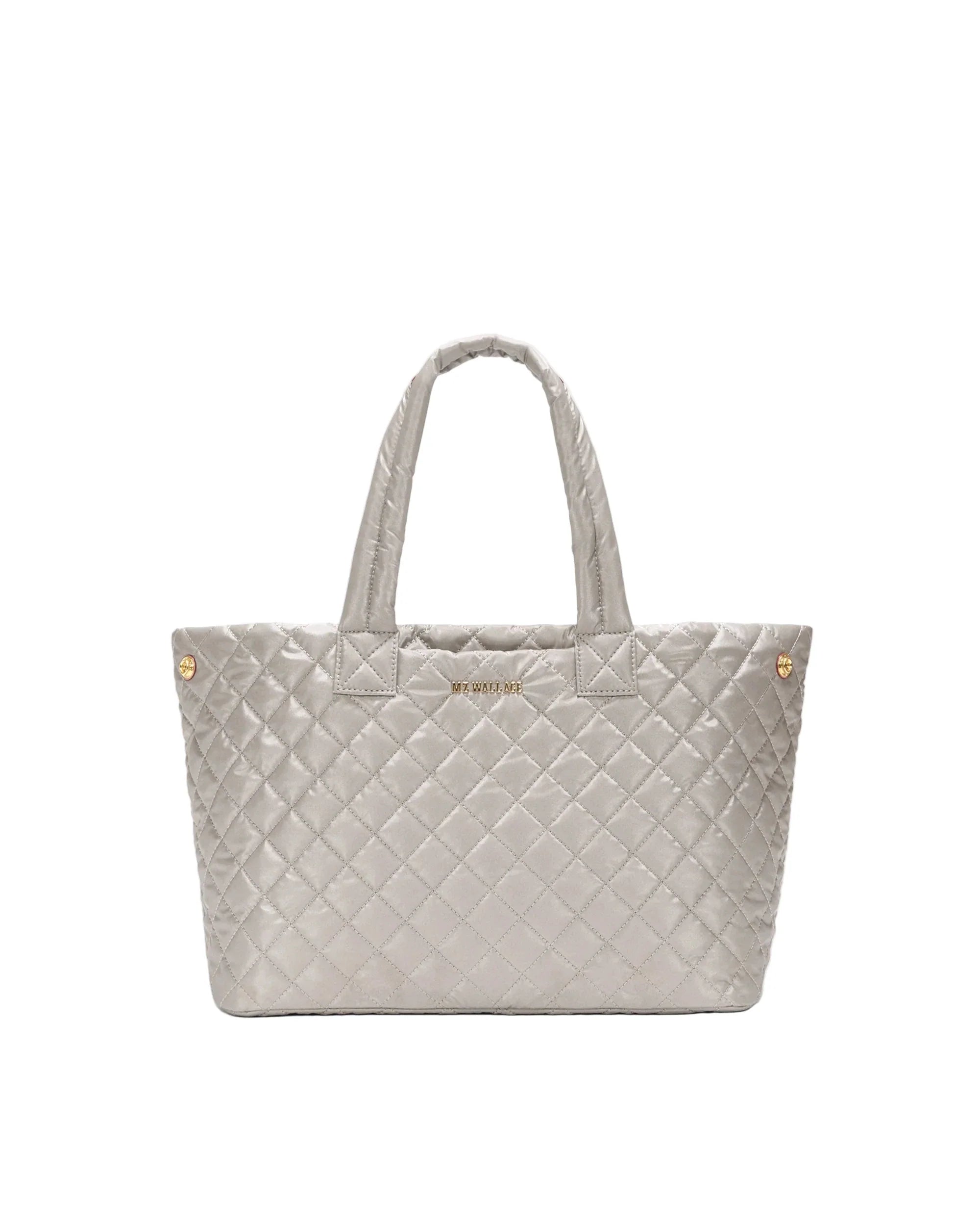 Medium Metro City Tote Sable Pearl Metallic