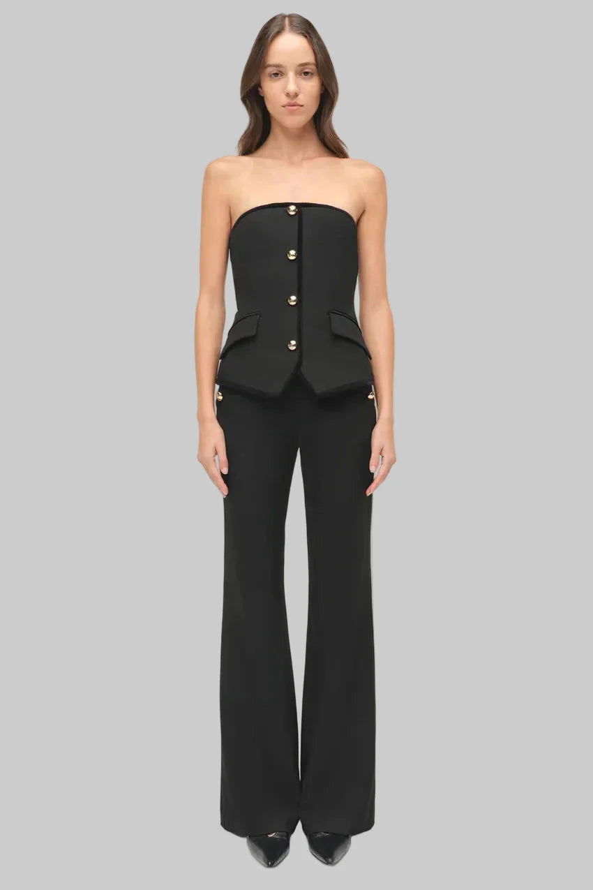 Cambrie Bustier Top Black