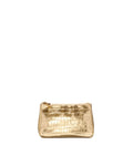 Medium Luna Cosmetic Gold Croc Effect