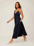 Leanna Midi Dress Navy
