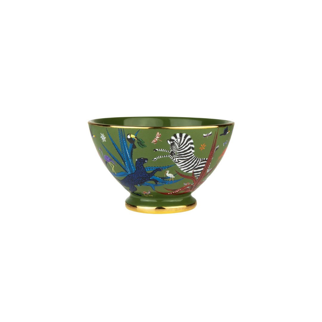 Jungle Ceramic Bowl Green