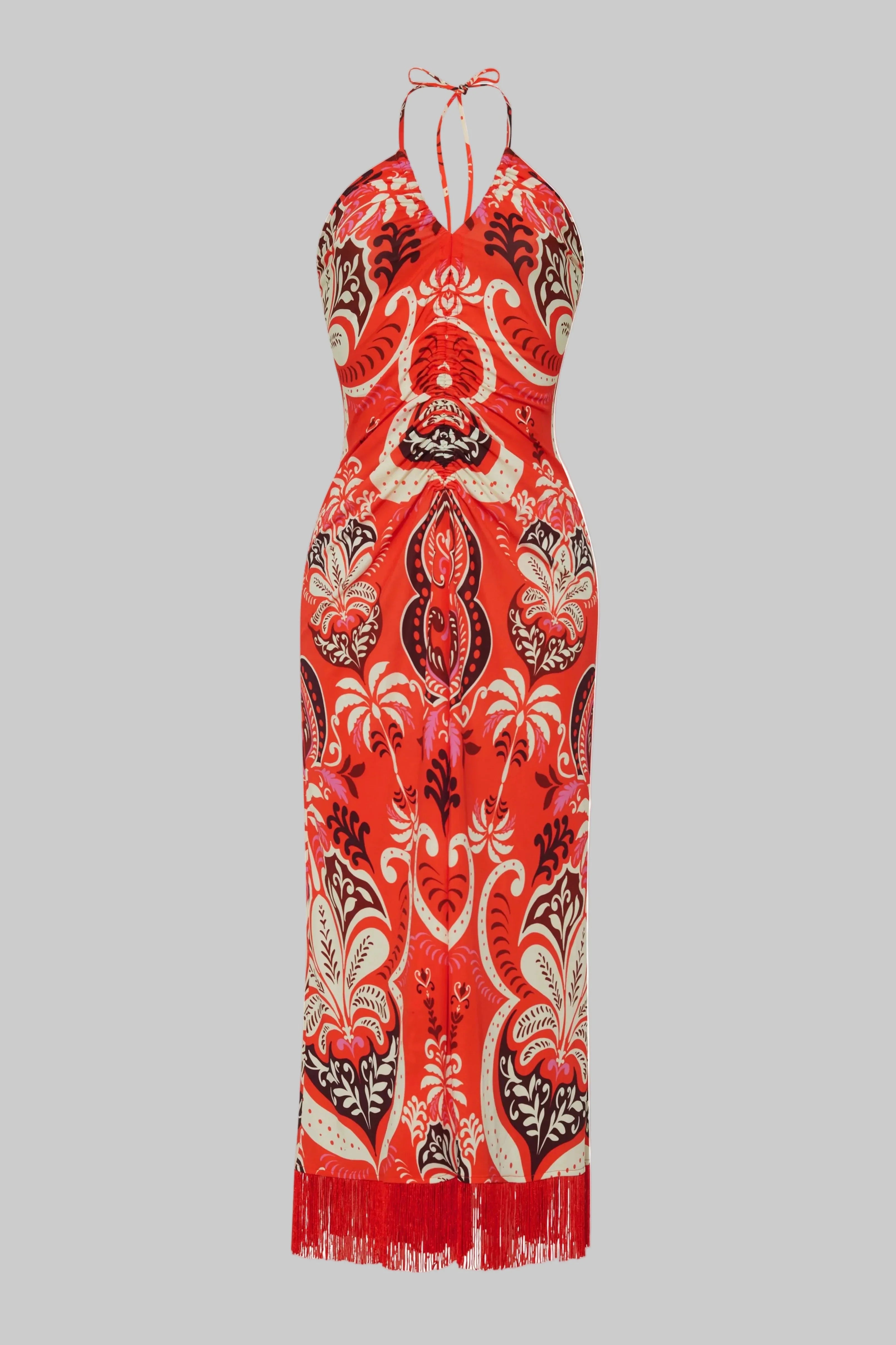 Shelter Island Dress Palm Pavillion Coral