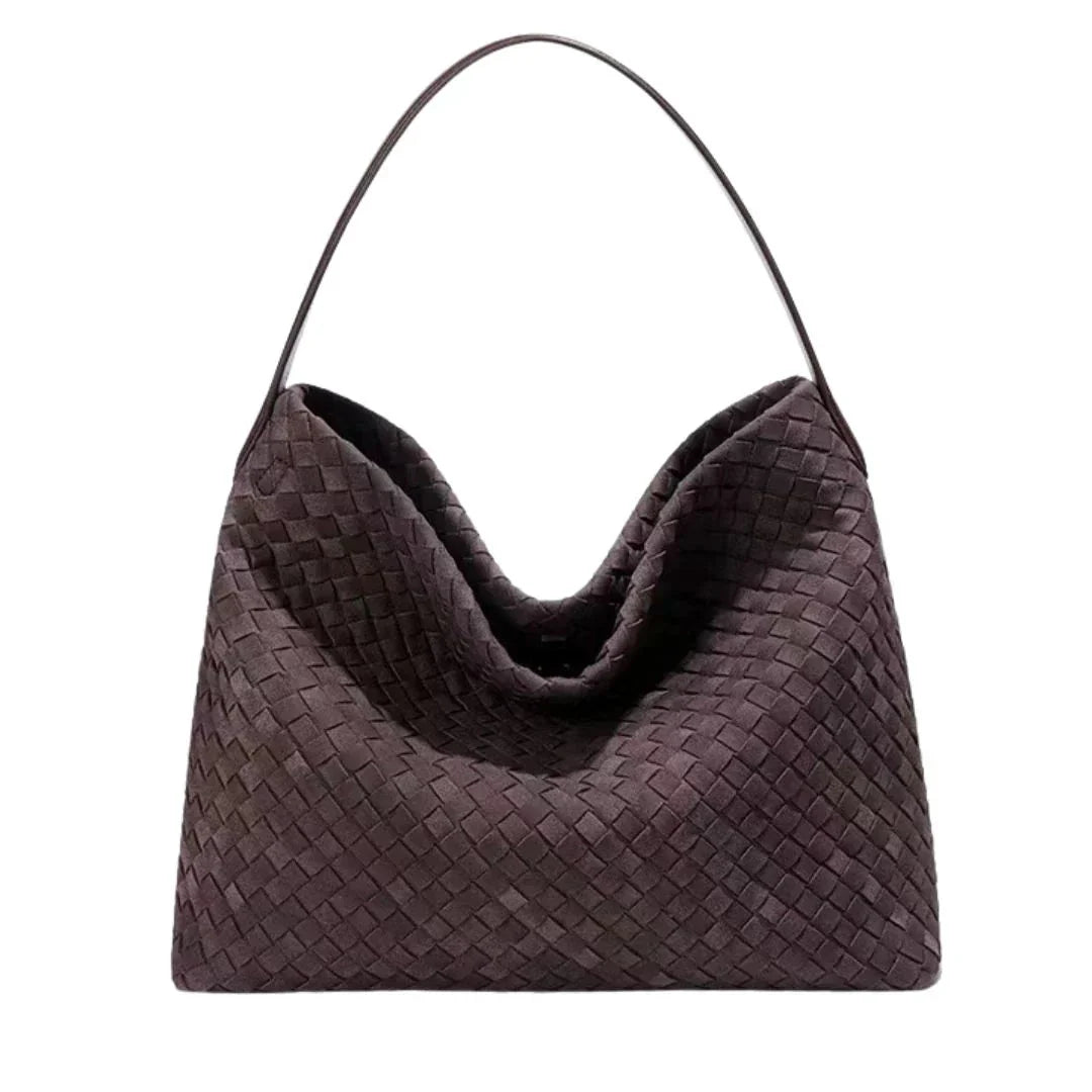 Woven Marin Bag Plum