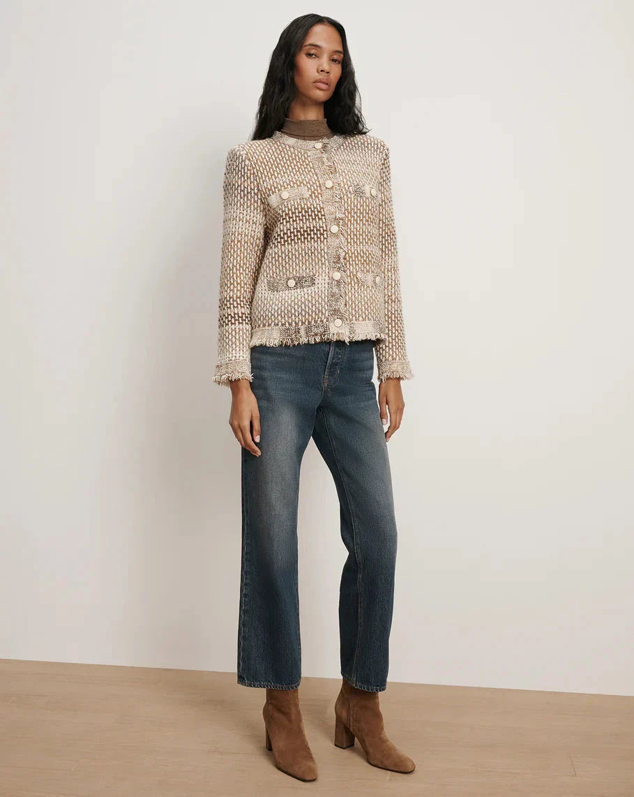 Sariyah Knit Jacket Desert Khaki Multi