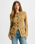 Orrin Suede Jacket Desert Khaki