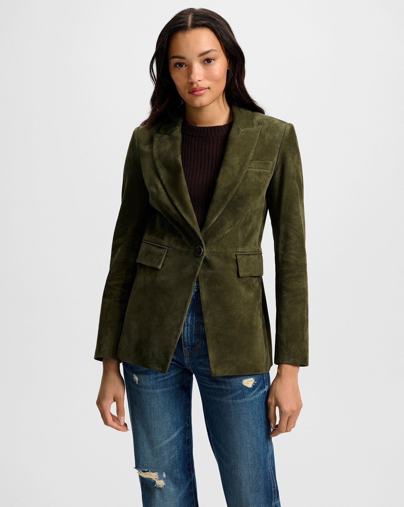 Duane Suede Dickey Jacket Cypress