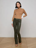 Ruth Coated Straight Leg Jean Deep Olive