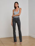 Ruth Coated Straight Leg Jean Slate Grey