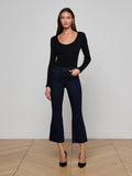 Kendra Cropped Flare Black Ink