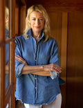Eileen Relaxed Button Up Shirt Vintage Stonewashed Indigo