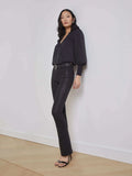 Selma Coated Bootcut Jean Noir