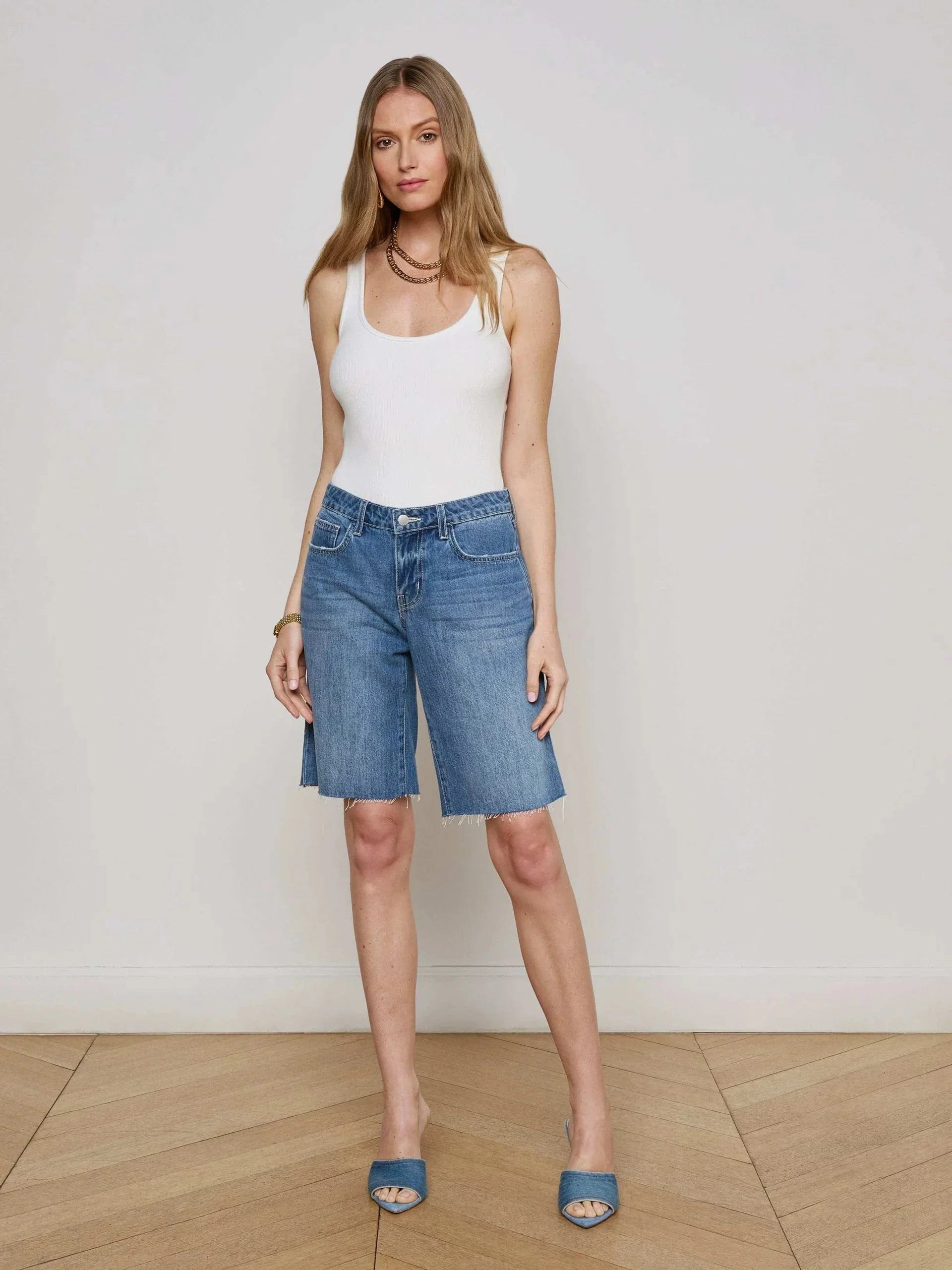 Elise Denim Bermuda Short Woodrow