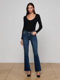 Cara Low-Rise Bootcut Jean Roxbury