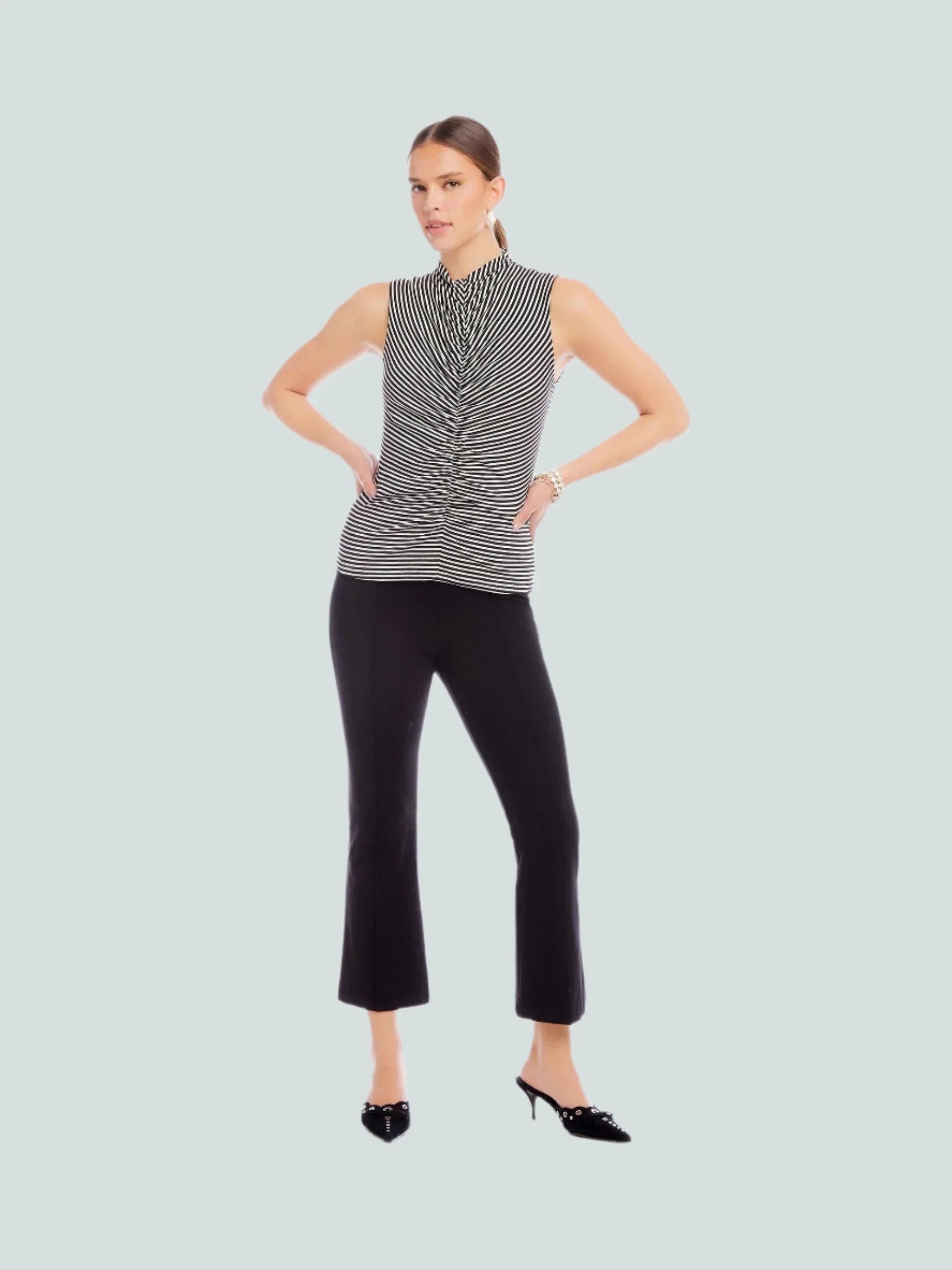 Sigourney Pintuck Pants Black