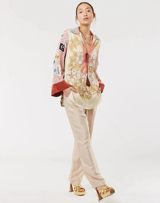 Caroline String Tie Collar Oriental