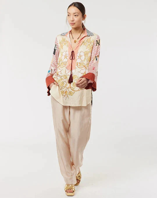 Caroline String Tie Collar Oriental