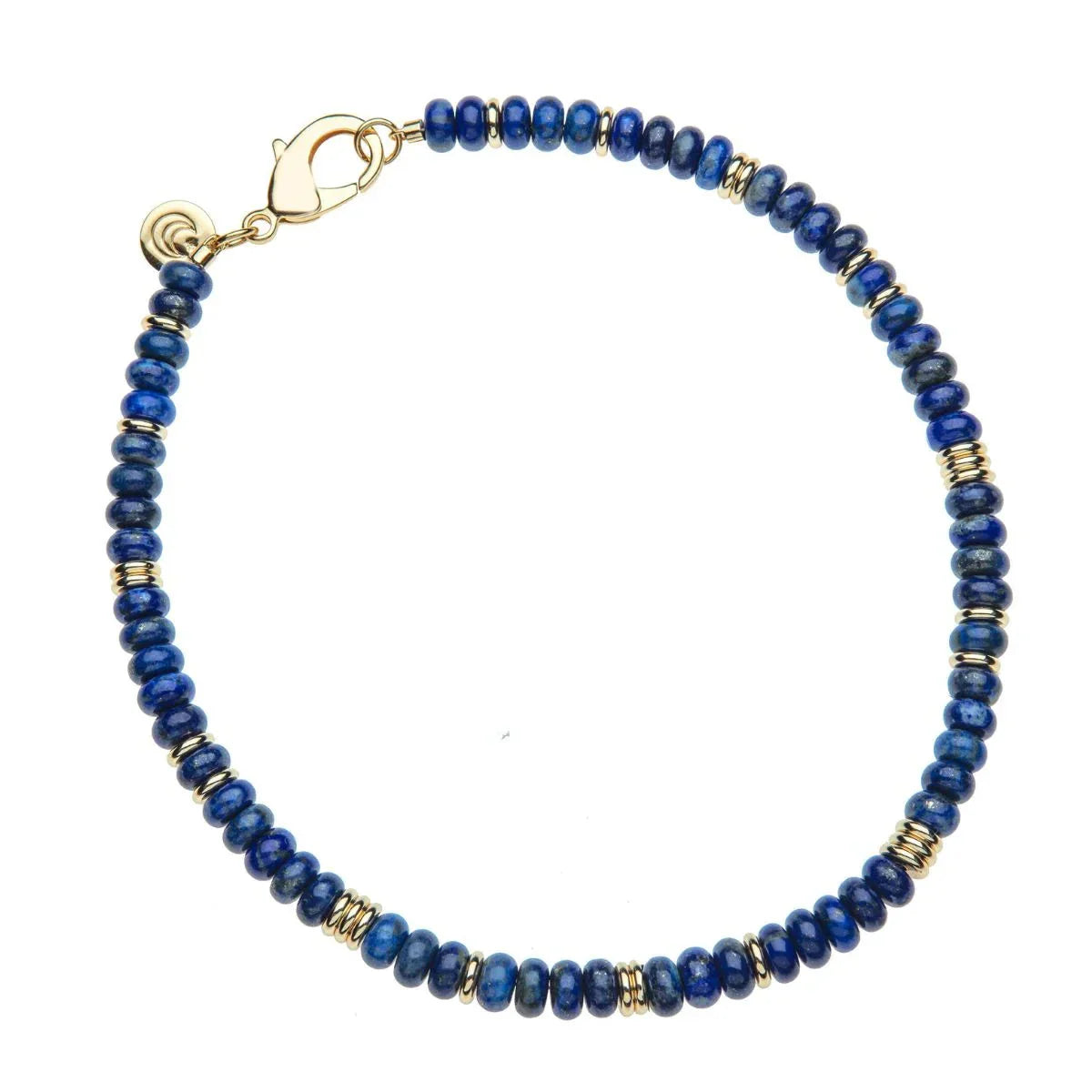 Gumdrop Beaded Necklace Lapis
