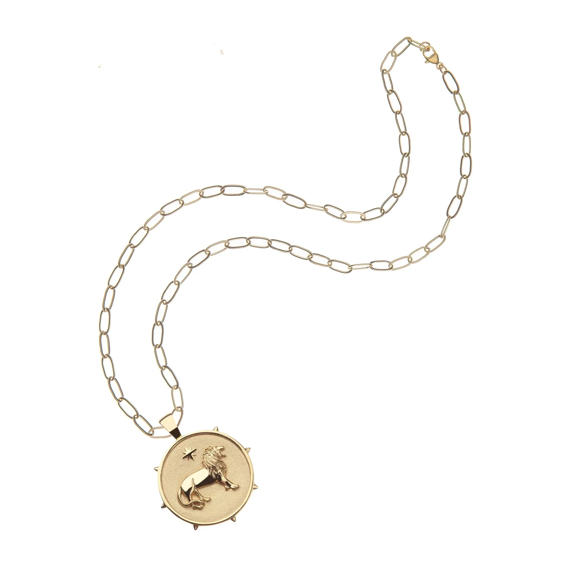 Courage Original Pendant Coin 18" Drawn Link