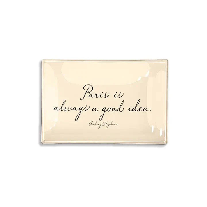 Paris Is Always A Good Idea Small Glass Tray