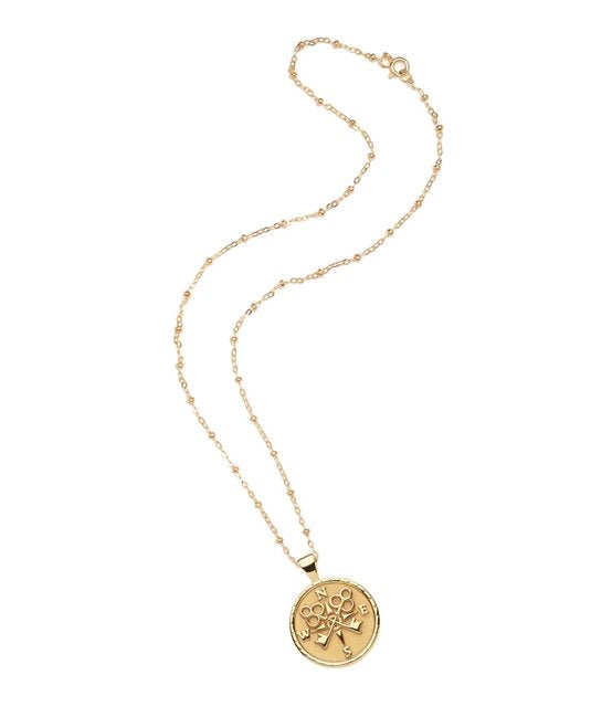 Forever Small Pendant Coin 16"-18" Satellite Chain