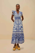 Shell Garden Off-White Maxi Dress