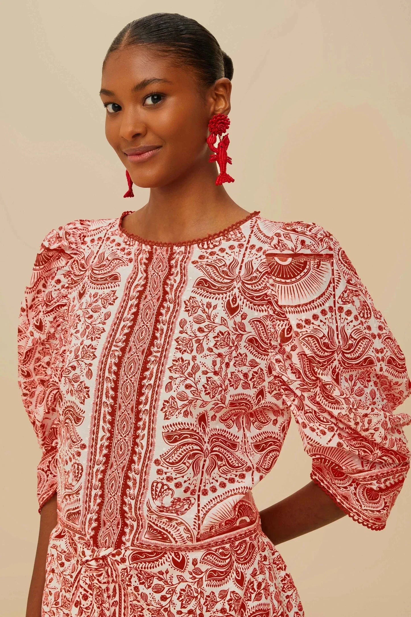 River Ride Blouse Red