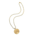 Strong Original Pendant Coin Rising Sun 18" Drawn Link