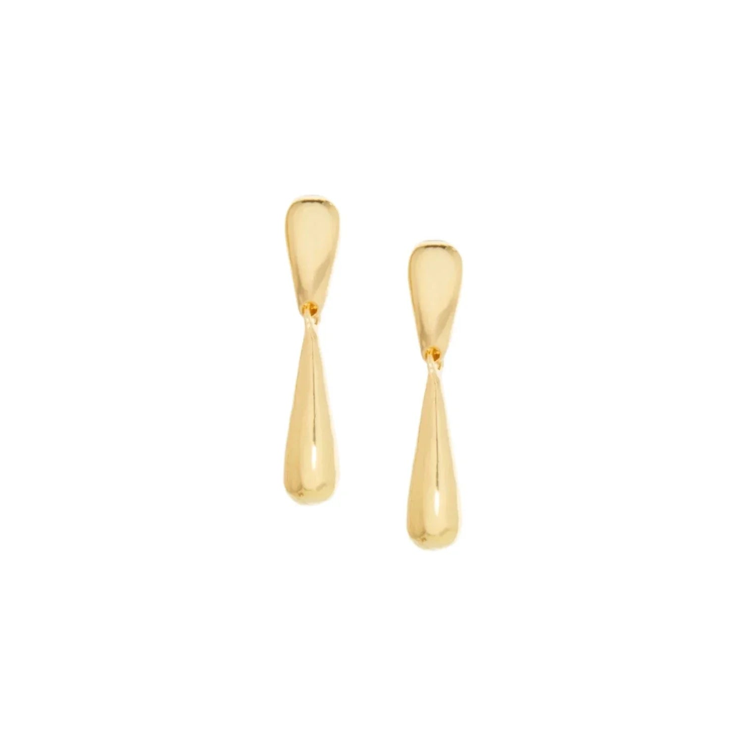 Elongated Droplet Earring Gold