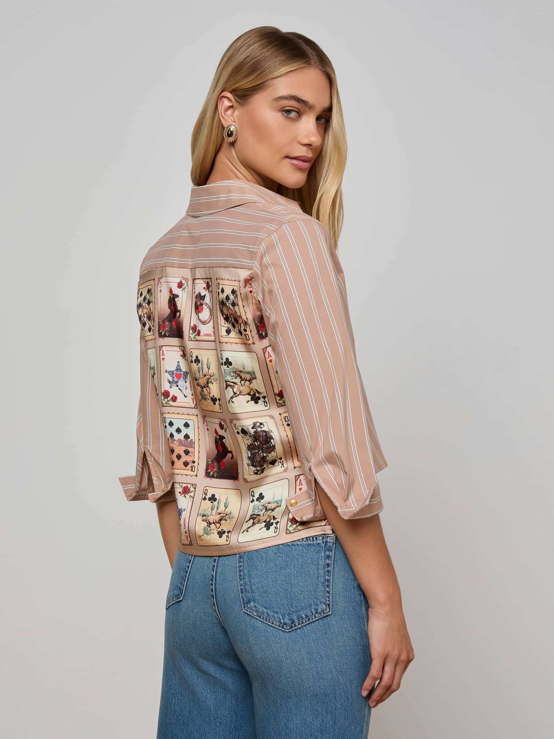Fawn Scarf 3/4 Sleeve Western Cards