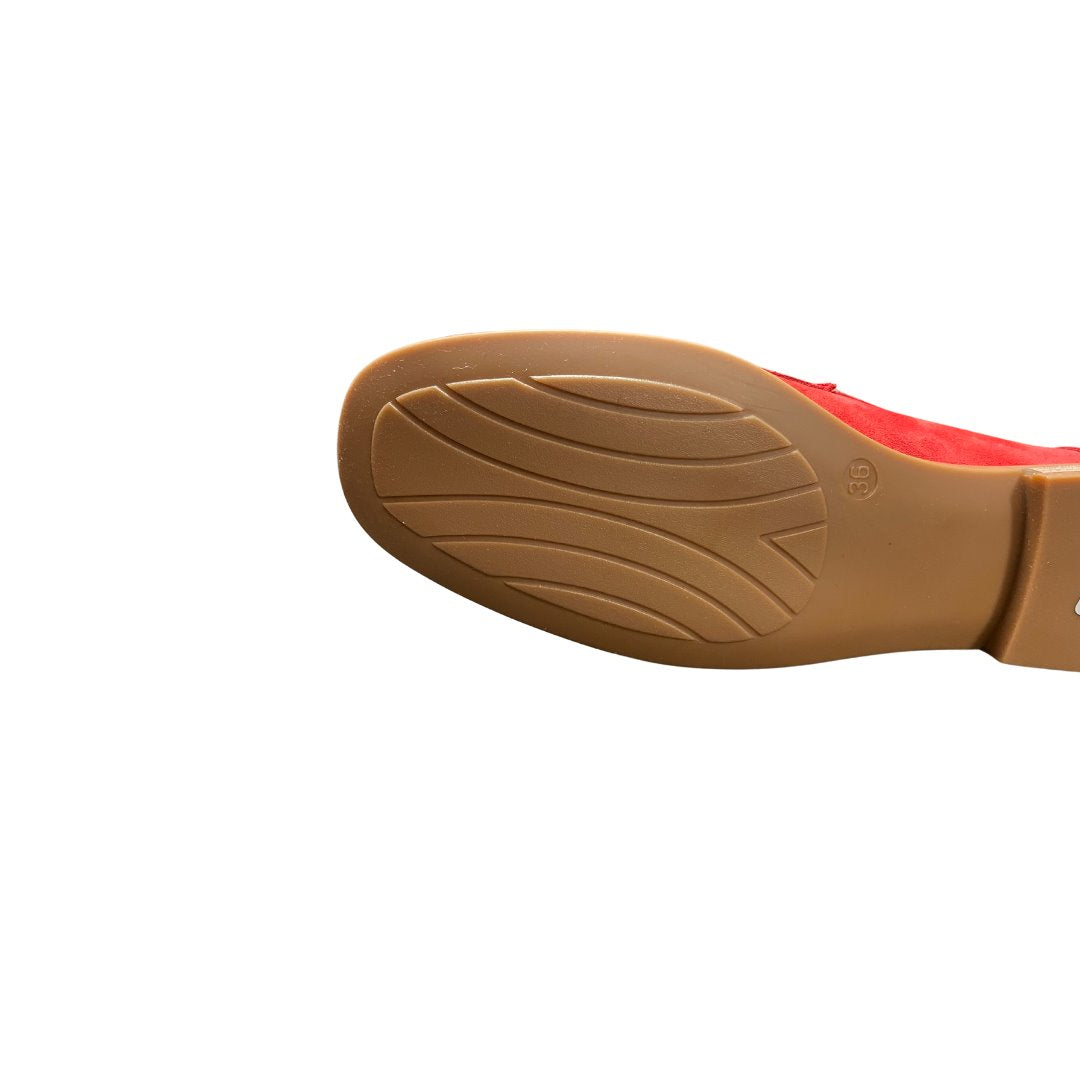 Ardelle Red Suede