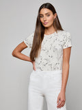 Ressi Fitted Tee Ivory/ Grey Faded Chain