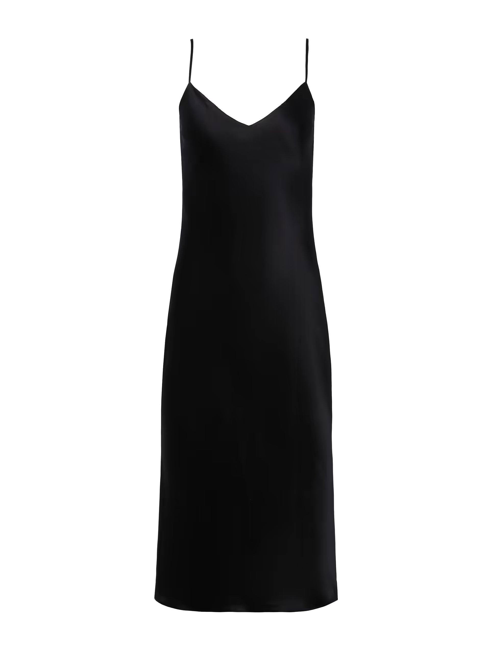 Jodie Silk Slip Dress Black