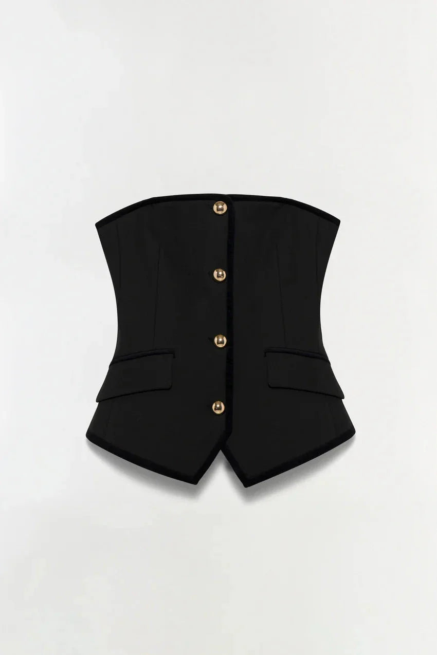 Cambrie Bustier Top Black