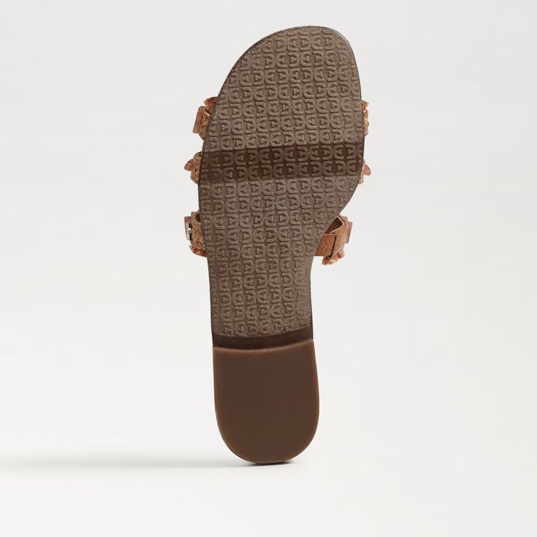 Bay Stone Slide Sandal Sunstone Raffia