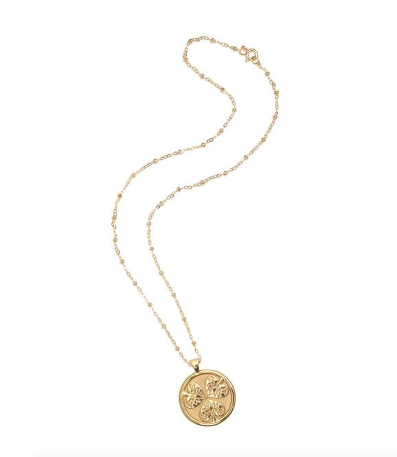 Joy Small Pendant Coin 16"-18" Satellite Chain