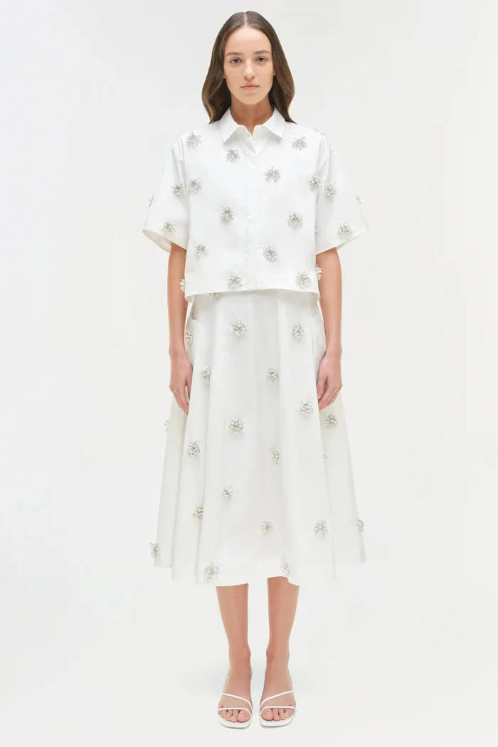 Cosmo Camp Shirt White