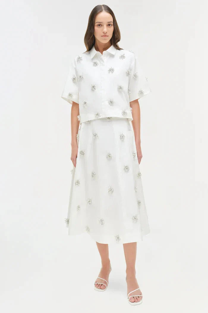 Cosmo Camp Shirt White