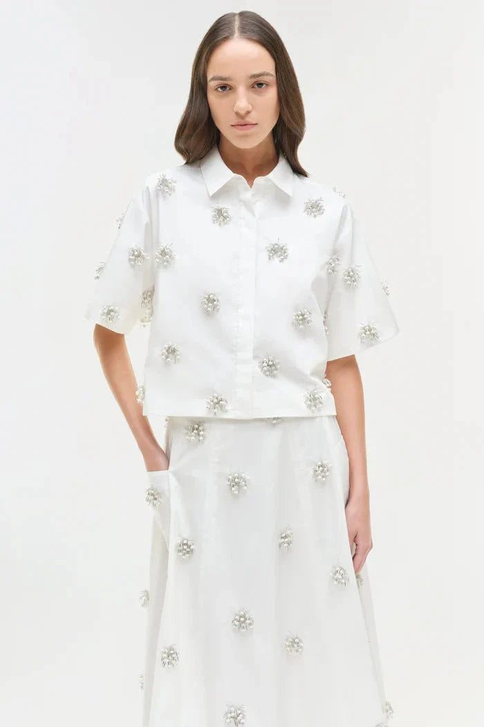 Cosmo Camp Shirt White