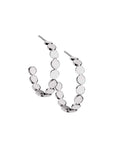 Margaux 1" Hoops Silver