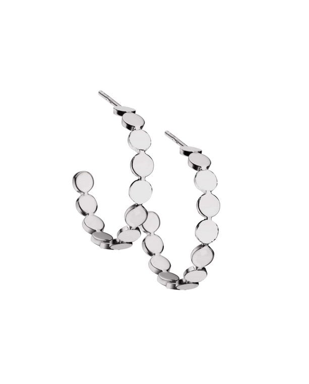 Margaux 1" Hoops Silver