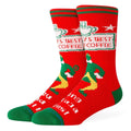 Worlds Best Coffee Socks Red