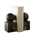 Black & Gold Marble Honed Bookends